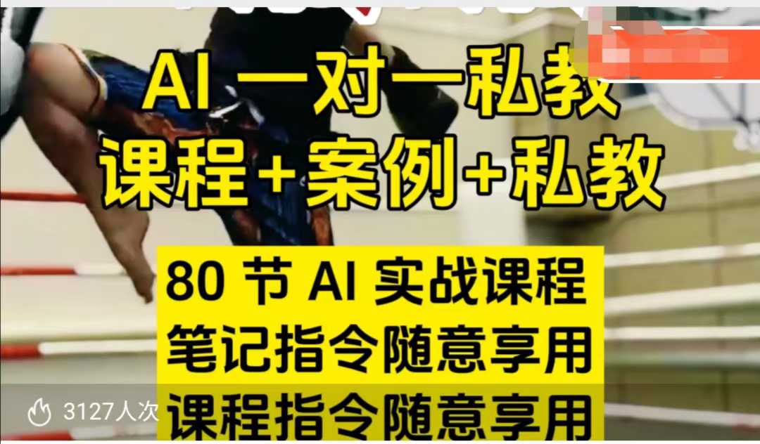 AI指令实战课，课程+案例，80节AI实战课程，笔记指令随意享用，课程指令随意享用(更新7月)-来聚吧