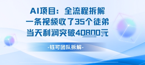 AI收徒变现闭环：一条视频收35人，日入1k+(附完整SOP)-来聚吧