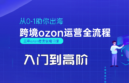 悟空跨境·OZON入门到高阶全流程-来聚吧