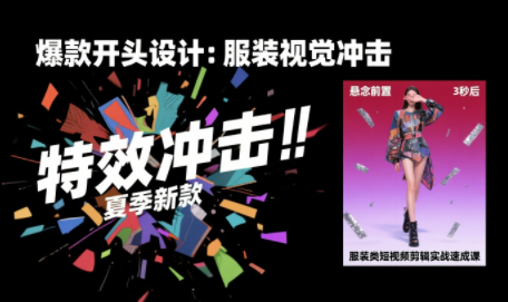 大墨老师·服装类短视频剪辑实战速成课-来聚吧