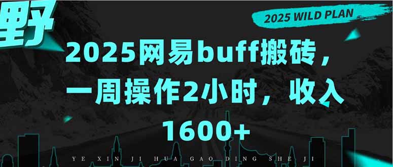 2025网易buff搬砖，一周操作2小时，收入1600+-来聚吧
