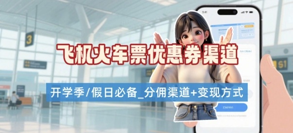 学生党必看!机票火车票优惠券申请渠道 + 项目打法,开学季节日速存-来聚吧