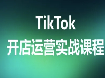 TikTok开店运营实战课程，TK跨境电商实操全流程-来聚吧