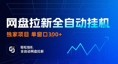 网盘拉新全自动挂G，独家项目，全自动运行完成拉新做任务，单窗口3张+【揭秘】-来聚吧