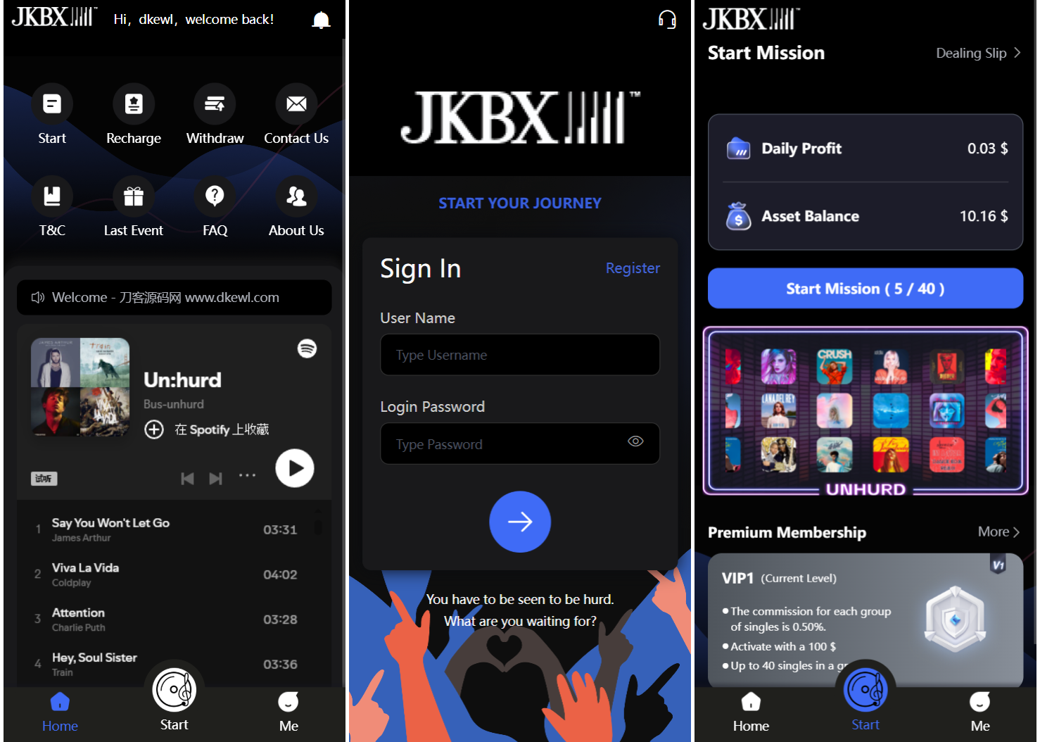 JKBX海外音乐抢单系统源码 Thinkphp框架 附教程-来聚吧