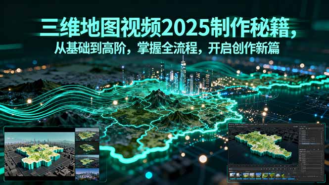 三维地图视频2025制作秘籍，从基础到高阶，掌握全流程，开启创作新篇-来聚吧