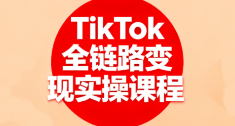 小杨老师·TikTok全链路变现实操课程-来聚吧