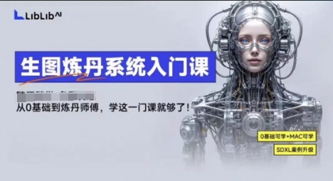 LibLibAI哩布哩布生图炼丹系统入门课，从生图到炼丹，只学这一门就够了-来聚吧