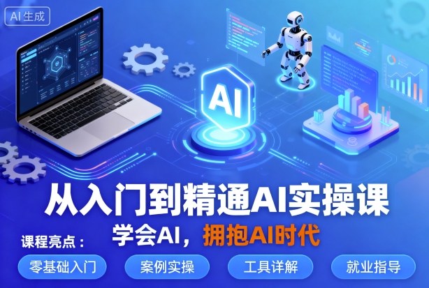 从入门到精通AI实操课，学会AI，拥抱AI时代-来聚吧