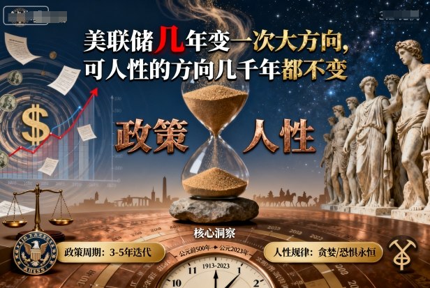 付费文章：美联储几年变一次大方向，可人性的方向几千年都不变-来聚吧