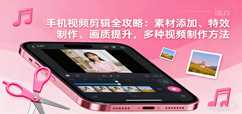 手机视频剪辑全攻略:素材添加、特效制作、画质提升,多种视频制作方法-来聚吧