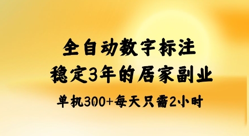 全自动数字标注，稳定3年的蓝海项目，居家也能矩阵开干的副业，单机日入3张+【揭秘】-来聚吧