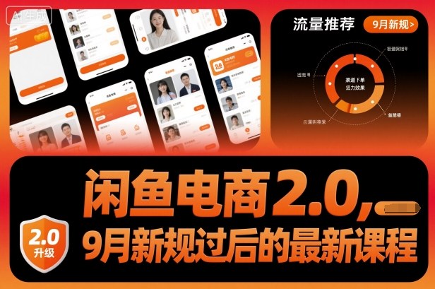 闲鱼电商2.0,9月新规过后的最新课程-来聚吧