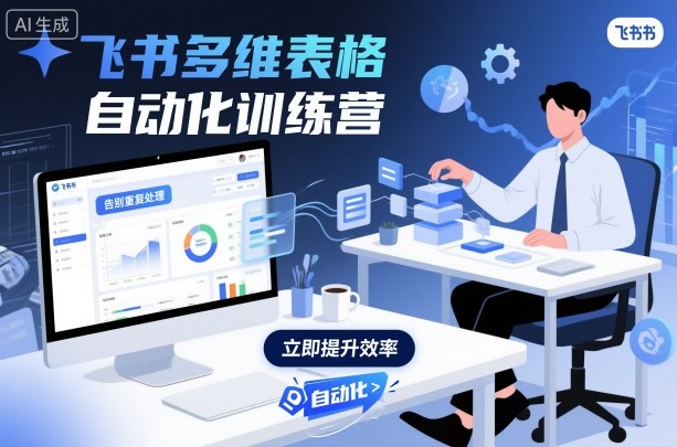 飞书多维表格自动化训练营,手把手教你告别重复处理,用多维表格开启高效办公新模式-来聚吧