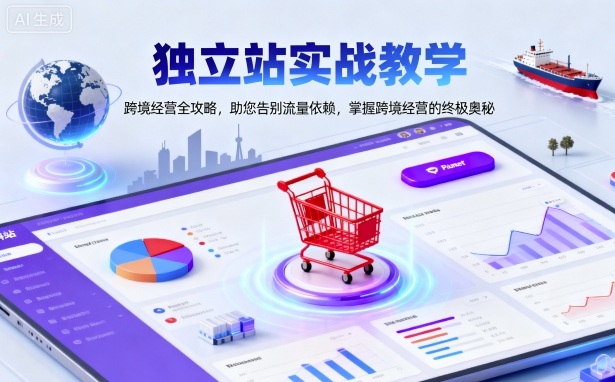 独立站实战教学，跨境经营全攻略，助您告别流量依赖，掌握跨境经营的终极奥-来聚吧