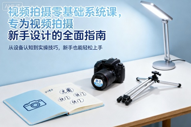 视频拍摄零基础系统课，专为视频拍摄新手设计的全面指南-来聚吧