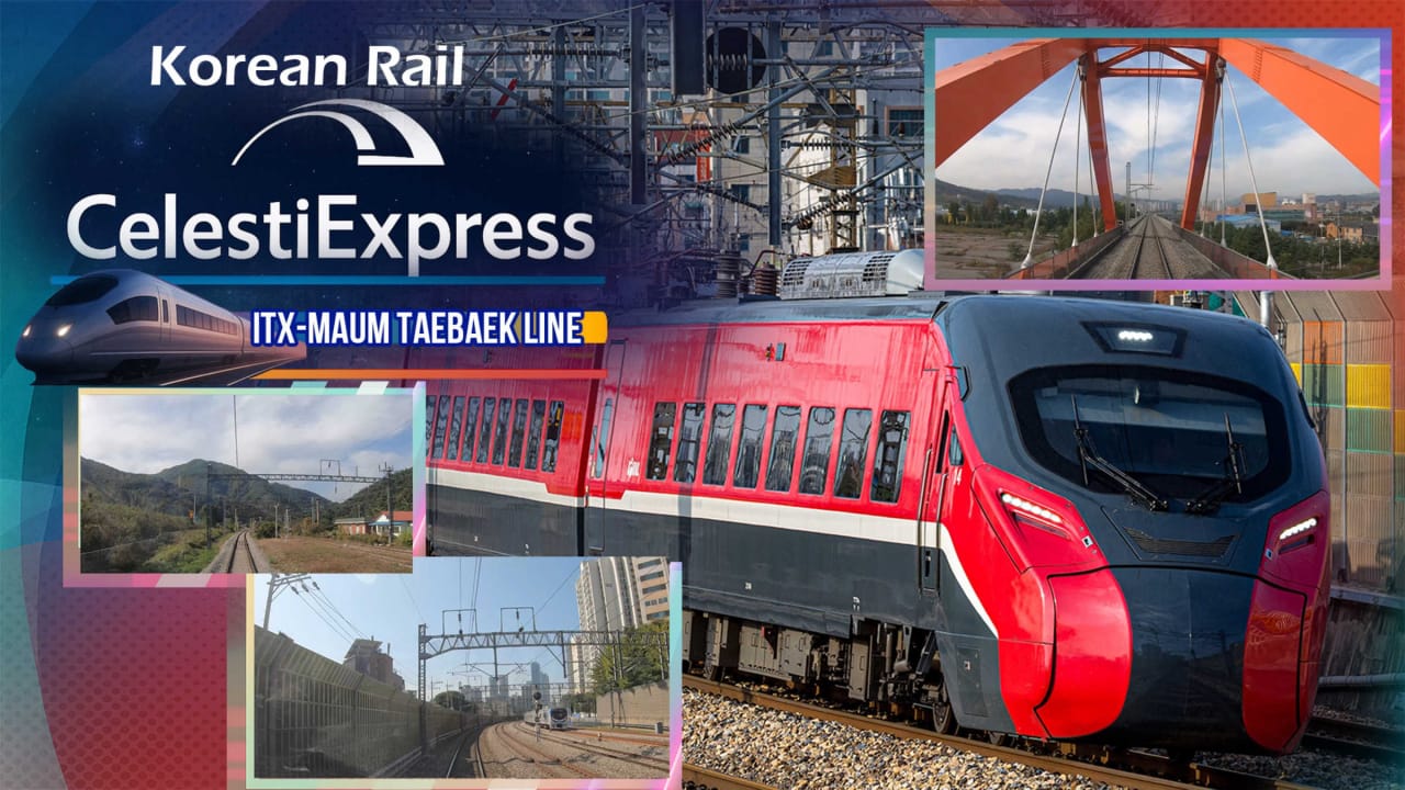 韩国铁路 Celesti特快 ITX-MAUM 太白线丨Korean Rail Celesti Express ITX-MAUM Taebaek Line-来聚吧