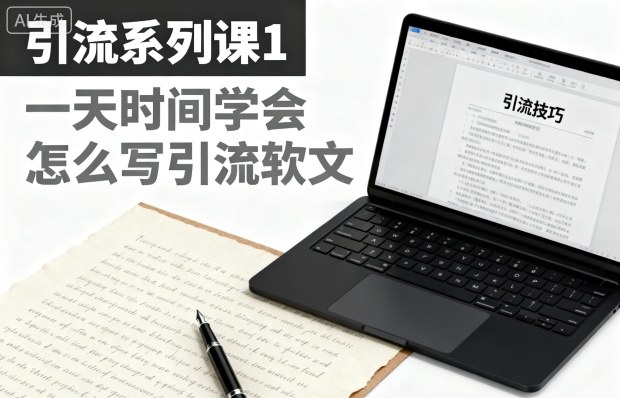 引流系列课1,一天时间学会怎么写引流软文-来聚吧