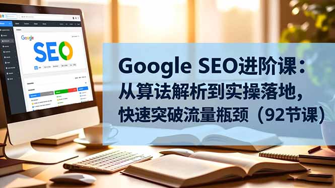Google SEO进阶课:从算法解析到实操落地,快速突破流量瓶颈(92节课-来聚吧