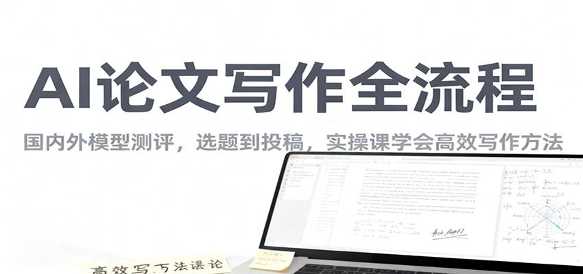 AI论文写作全流程，国内外模型测评，选题到投稿，实操课学高效写作方法-来聚吧