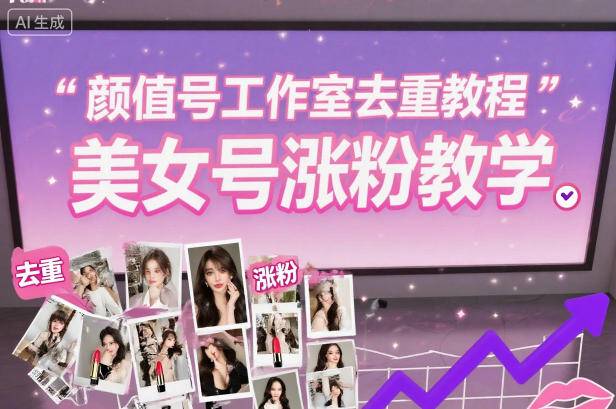 颜值号工作室去重教程，美女号涨粉教学-来聚吧