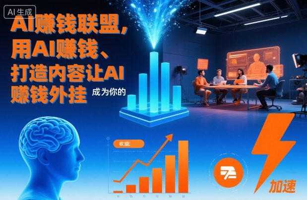 AI賺钱联盟，用AI賺钱、打造内容让AI成为你的賺钱外挂-来聚吧