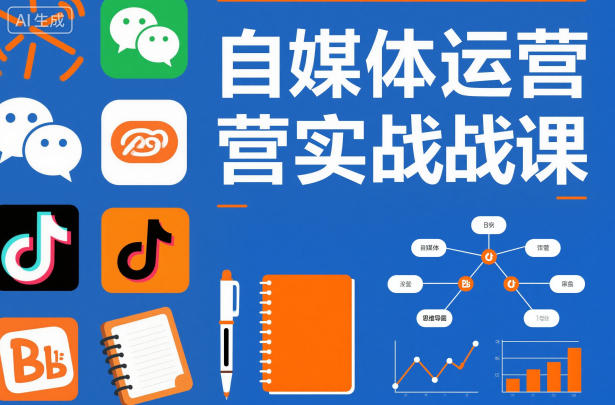 自媒体运营实战课，掌握一套系统的自媒体运营底层方法论，成为优秀的内容创作者-来聚吧