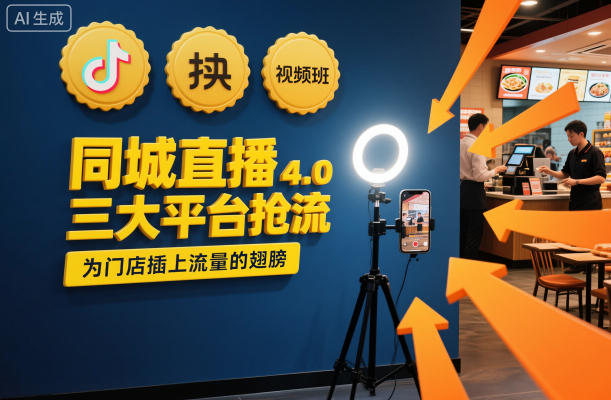 同城直播实操班4.0，三大平台抢流，为门店插上流量的翅膀-来聚吧