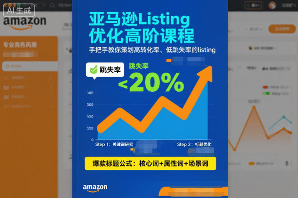 亚马逊Listing优化高阶课程,手把手教你策划高转化率、低跳失率的listing-来聚吧