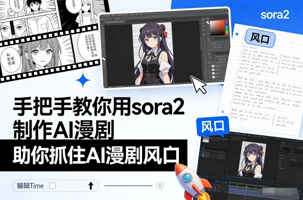 手把手教你用sora2制作AI漫剧，助你抓住AI漫剧风口-来聚吧