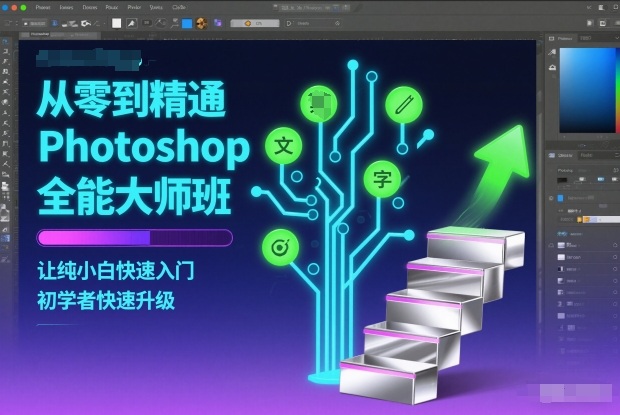 从零到精通Photoshop全能大师班,让纯小白快速入门,初学者快速升级-来聚吧