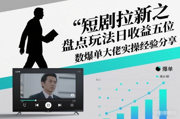 短剧拉新之盘点玩法日收益五位数爆单大佬实操经验分享-来聚吧