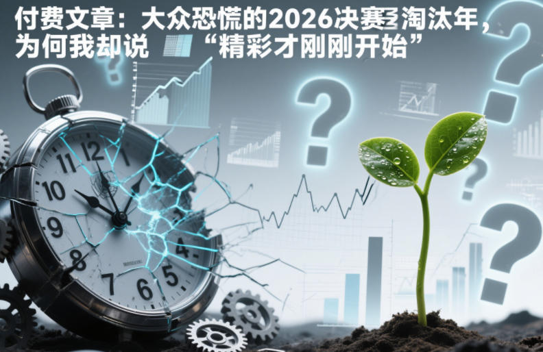 付费文章：大众恐慌的2026决赛淘汰年，为何我却说“精彩才刚刚开始”？-来聚吧