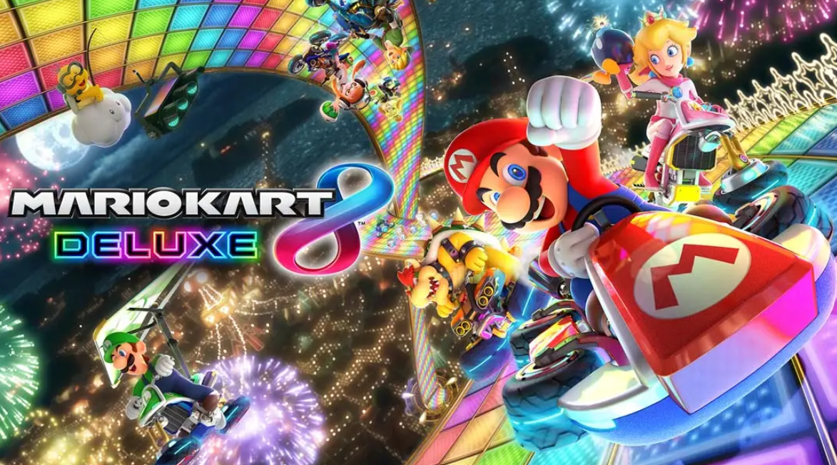 《马里奥赛车8豪华版 Mario Kart 8 Deluxe》Switch中文版NSP下载 – 含3.0.5补丁+1DLC-来聚吧