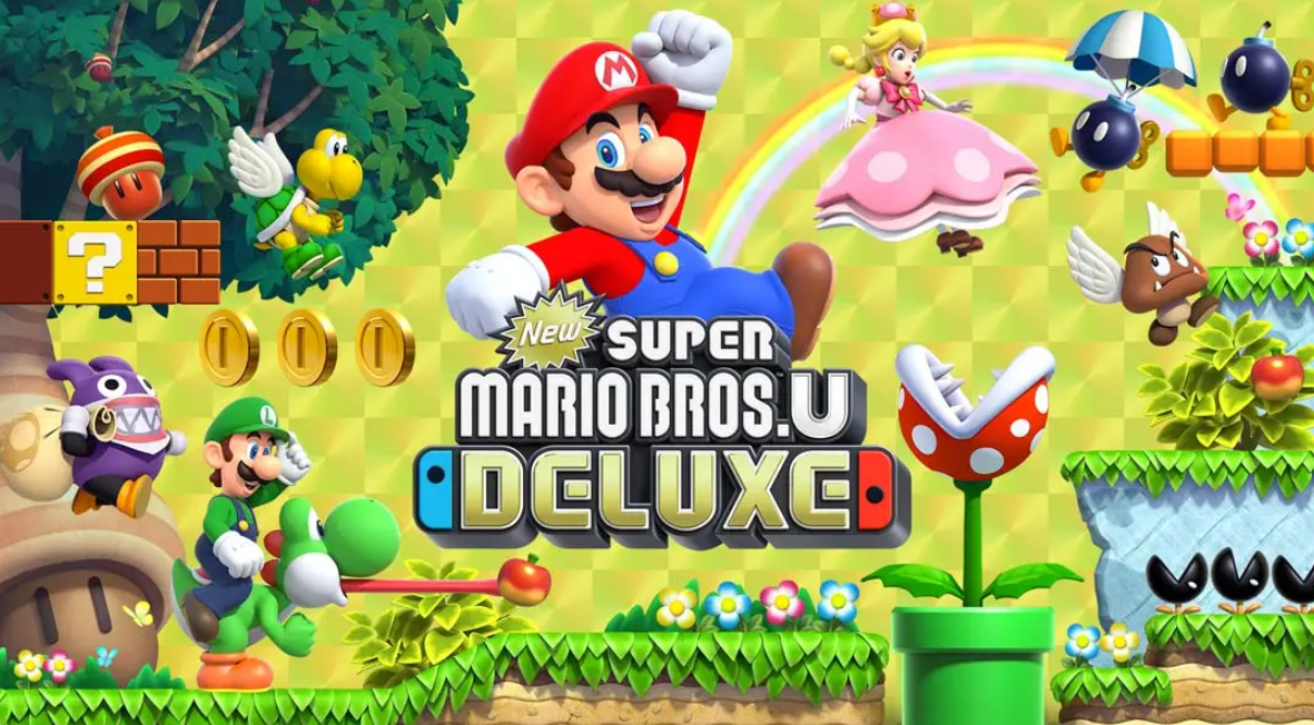 《新超级马里奥兄弟U 豪华版 New Super Mario Bros. U Deluxe》Switch中文版NSP下载 – 含1.0.2补丁-来聚吧