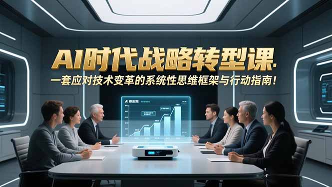 AI时代战略转型课:一套应对技术变革的系统性思维框架与行动指南!-来聚吧