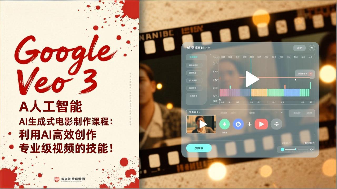 Google Veo 3人工智能AI生成式电影制作课程：利用AI高效创作专业级视频的技能！-来聚吧