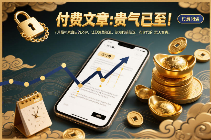 付费文章:贵气已至!用最朴素直白的文字,让你清楚知道,该如何接住这一次时代的泼天富贵-来聚吧