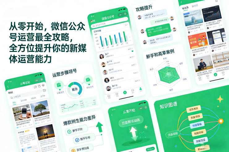 从零开始，微信公众号运营最全攻略，全方位提升你的新媒体运营能力-来聚吧