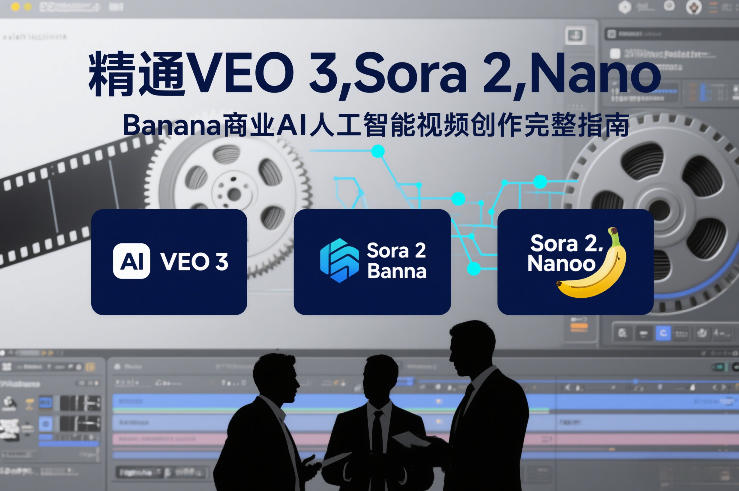 精通VEO 3,Sora 2,Nano Banana商业AI人工智能视频创作完整指南-来聚吧