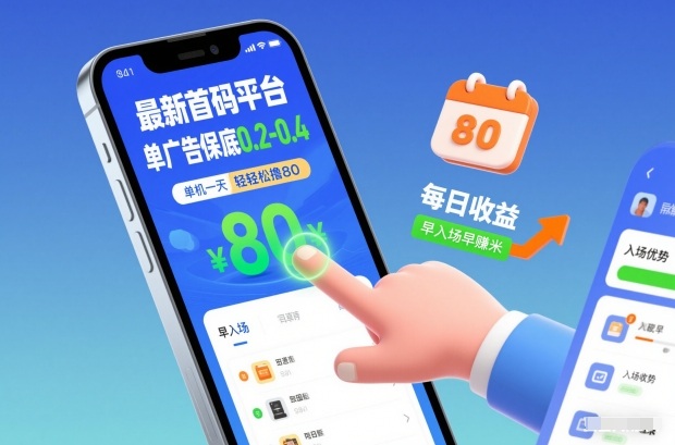 最新首码平台,单广告保底0.2-0.4,单机一天轻松撸80,早入场早賺米【揭秘】-来聚吧