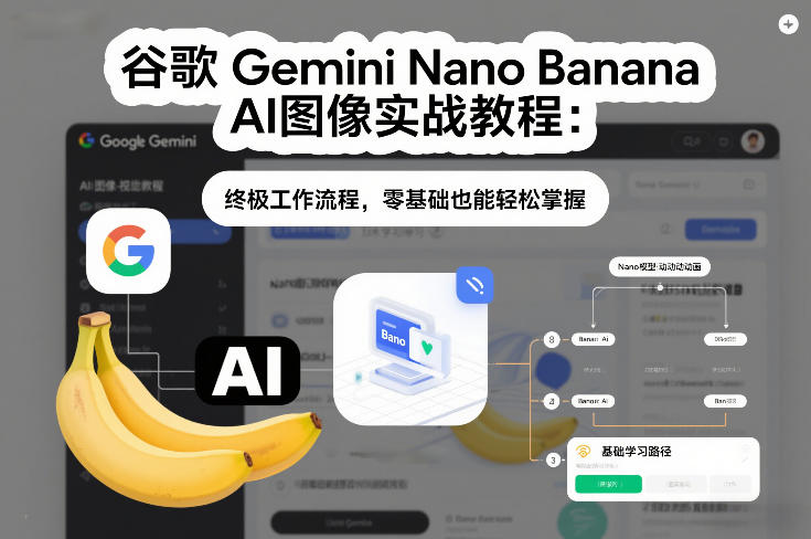 谷歌Gemini Nano Banana AI图像实战教程:终极工作流程,零基础也能轻松掌握-来聚吧