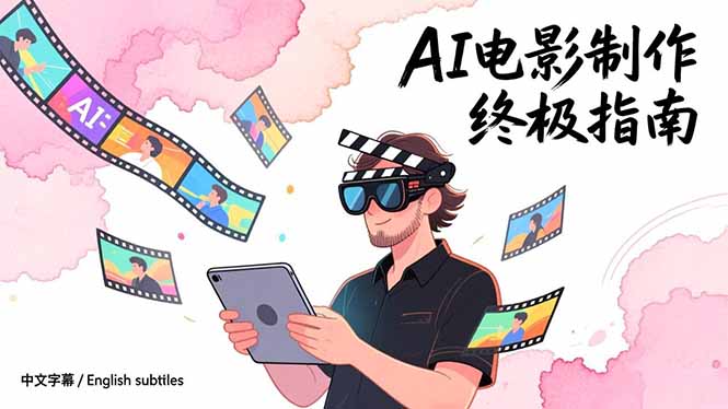 AI电影制作终极指南:从创意到成片,系统掌握智能影视全流程实战课(中英字幕-来聚吧