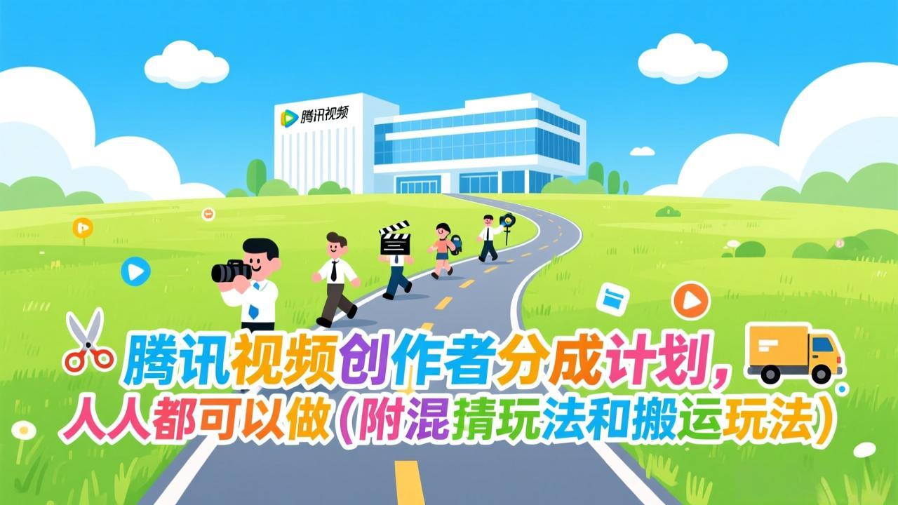 腾讯视频创作者分成计划,人人都可以做(附混剪玩法和搬运玩法-来聚吧