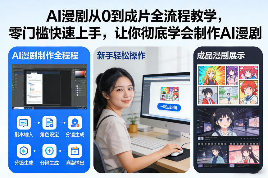 AI漫剧从0到成片全流程教学，零门槛快速上手，让你彻底学会制作AI漫剧【保姆级教程】-来聚吧