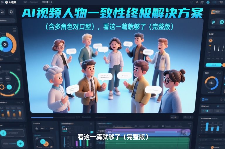 AI视频人物一致性终极解决方案(含多角色对口型)，看这一篇就够了(完整版)-来聚吧