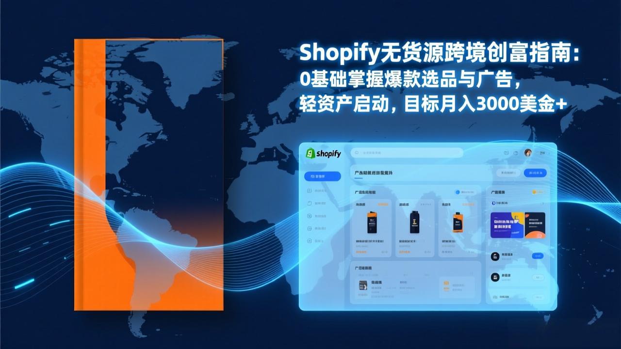 Shopify爆款打法实战：从选品到广告投放，复制爆款模型，驱动独立站月销售额破万刀-来聚吧