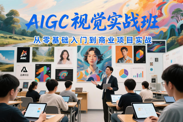 AIGC视觉实战班，从零基础入门到商业项目实战-来聚吧