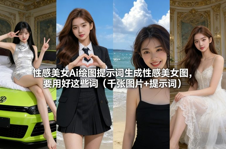 性感美女Ai绘图提示词生成性感美女图，要用好这些词(千张图片+提示词)-来聚吧