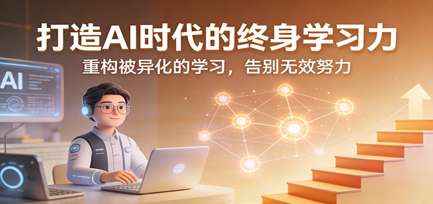 打造AI时代的终身学习力：重构被异化的学习，告别无效努力-来聚吧